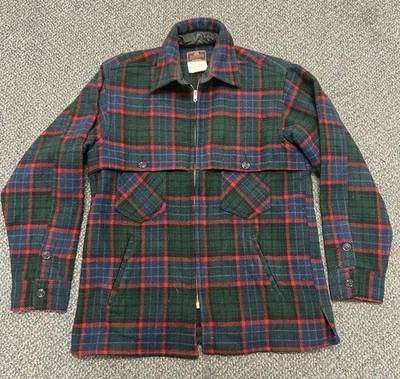 Chaqueta De Colección Johnson Woolen Mills Mackinaw Cruiser Lana Cremallera Completa EE. UU. Talla Mediana Foto 1 de 4