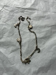 Vintage APA Italy Stars & Moon 5 Charm Sterling Silver Bracelet. See Photos. 925 - Picture 1 of 4