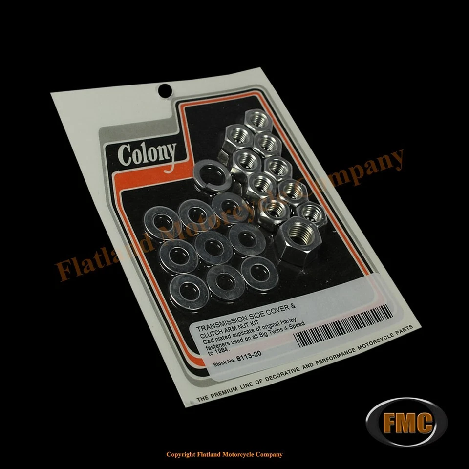 Colony 8113-20, Transmission Side Cover Kit, 1936-E1984 Big Twin 4-Speed, Cad - Image 1 of 1