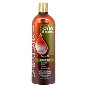 La Brasiliana Olio Argan Oil Shampoo 33.8oz w/Free Nail File - Picture 1 of 2