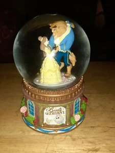 Disney Beauty And The Beast “RARE” Musical Snow Globe New great for a gift. - Picture 1 of 6