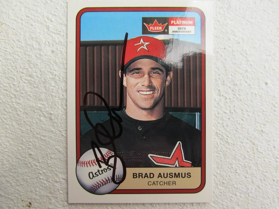 Astros Brad Ausmus Signed Autographed 2001 Fleer Platinum 20th Anniversary Mint - Image 1 of 1