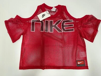 Nike AV8289-819 Women NikeLab Collection No Shoulder Mesh Top Orange Size MEDIUM - Image 1 of 4