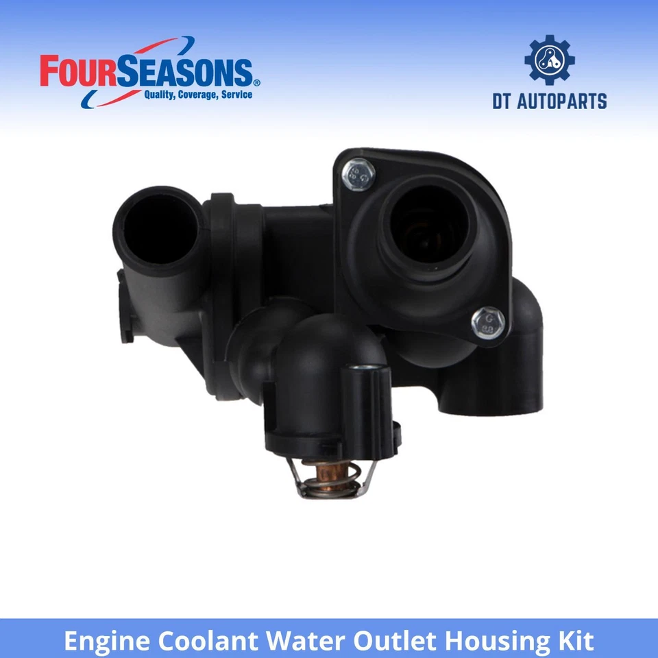 适用于 2009 - 2020 道奇 Journey 发动机冷却水插座外壳套件 4 季 — 第 1/4 张图片
