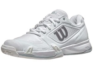 Wilson Women's Rush PRO 2.5 W Tennis Shoe, White/White/Pearl Blue, 8 - Picture 1 of 5