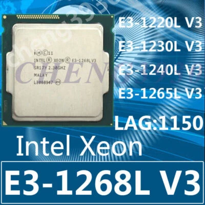 Процессор Intel E3-1220LV3 E3-1230LV3 E3-1240LV3 E3-1265LV3 E3-1268LV3 LGA1150  - Изображение 1 из 4