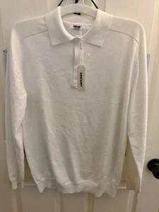 COOFANDY "Style Made Simple" LANGARM Baumwollstrick GR. M off-white - Bild 1 von 6