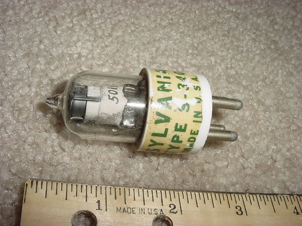 Tubo gatillo cátodo frío inerte Sylvania S340 - NUEVO      Foto 1 de 1