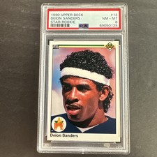1990 Upper Deck Deion Sanders Star Rookie #13 PSA 8