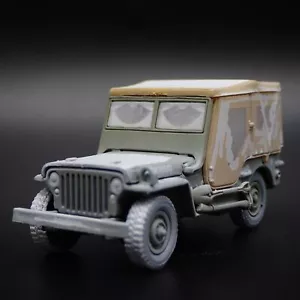 Coreano Guerra WILLYS MB Jeep Esercito Militare Neve Raro 1:64 Modello Auto - Foto 1 di 7
