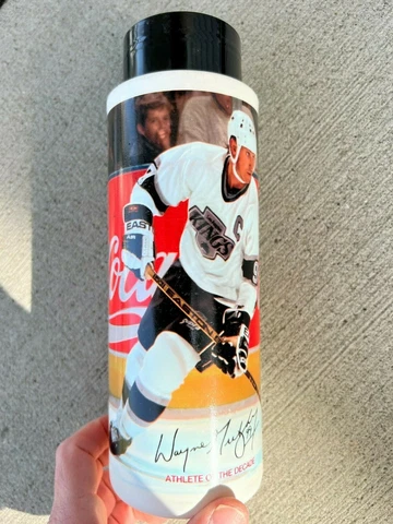 VTG Wayne Gretzky COCA-COLA CLASSIC WATER BOTTLE Los Angeles Kings Coca Cola NEW Cover