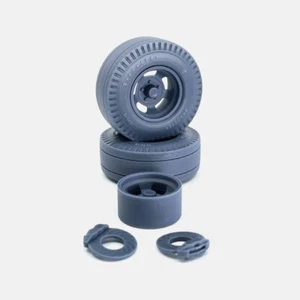 1/24 Resin 15x10 inch US Indy Mag Wheels, Firestone Dragster Cheater Tires - Picture 1 of 5