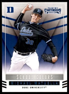 2015 Panini Contenders School Colors Michael Matuella Rookie Duke #35 - Image 1 of 2