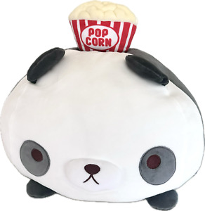 JUMBO Yamani Mogu Panda with Popcorn Hat 17” Large Bear Plush Mochi Kawaii NWT