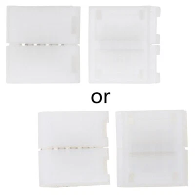 Solderless Clip-on Coupler Connector 4 Pin 10mm For 5050 LED Light - Image 1 of 4