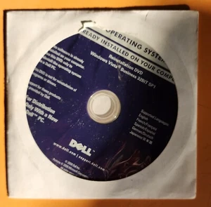 Windows Vista Business SP1 32-Bit (DELL) Install DVD *SEALED* - Picture 1 of 1