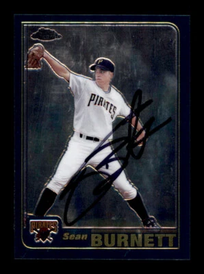 2001 Topps Traded Chrome - Sean Burnett - On Card Autograph - Image 1 of 3