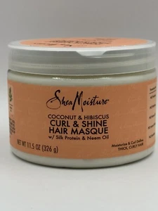 Curl & Shine Hair Masque, Coconut & Hibiscus, 11.5 oz (326 g) - Picture 1 of 2