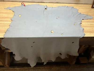 Зернистый светло-серый олень кожаный ряд ПОВРЕЖДЕН NN # 0016536 - Изображение 1 из 4