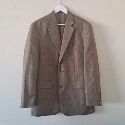 Blazer Abrigo Deportivo Manga Larga Cuello Muesca 2 Botones Marrón Habitación Club Foto 1 de 4