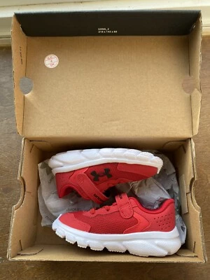 Zapatillas Under Armour para niños pequeños UA BINF Assert 9 rojas/blancas-talla 7k NB Foto 1 de 4