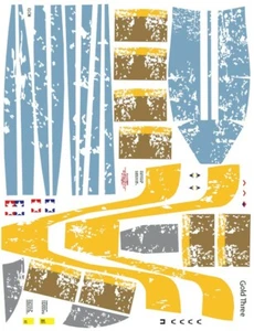 1/24 studio scale Y Wing Gold Three Decals Star Wars ss resin Cosmos models - Picture 1 of 2