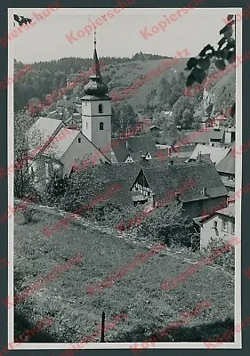 Foto Pottenstein Fränkische Schweiz Häuser Kirche Bartholomäus Topographie 1937 • 41.64€