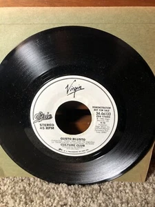 Culture Club 45 RPM - Gusto Blusto/Glusto Blusto - Epic 34-06133. 1986  PROMO  - Picture 1 of 8
