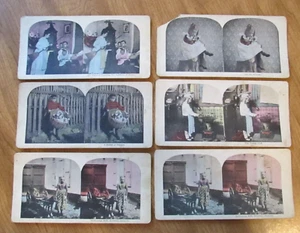Vintage Stereoviews Mr. Henpeck, Puppies, Young Chef, Kittens, Delivering Milk - Picture 1 of 7