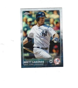 2015 Topps Chrome Refractors #88 Brett Gardner NEW YORK YANKEES - Picture 1 of 1