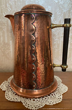 Henry Loveridge Hammered Antique Copper Jug