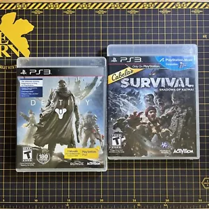 Lot 2 Destiny & Cabela's Survival: Shadows of Katmai PlayStation PS3 Clean Disc - Picture 1 of 5