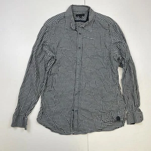 Camisa Banana Republic 16,5 grande azul a cuadros para hombre de manga larga ... - Imagen 1 de 13