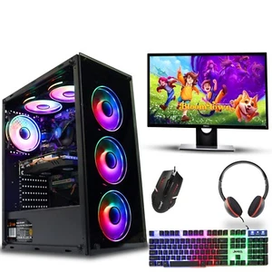 Gaming PC Bundle Intel i5 7th Gen 16GB DDR4 2TB + 480GB SSD 2GB GT710 Windows 10 - Picture 1 of 11