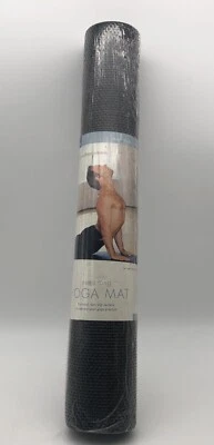 Tapete de Yoga Extra Longo Preto 72”x 24” x 1/8” Almofada Conforto FECHADO DE FÁBRICA NOVO - Imagem 1 de 4