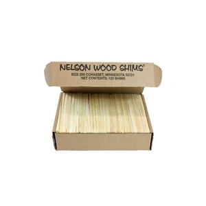Nelson Wood Shims - Spessori per legno da 8 pollici, confezione professionale, numero 120 - Foto 1 di 6