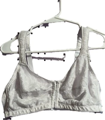 Just My Size B42 White Clasp Front Bra  - Image 1 of 4