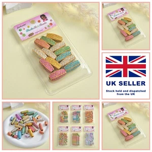 Beads, Barrel,Drum, Ethnic Patterned Multicoloured Large Hole Mixed 13 pc Hair - Picture 1 of 4