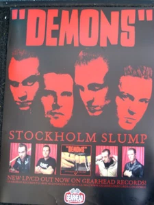 Demons Band Promo Ltd Ed Poster Gearhead Records Swedish Garage Punk Stooges MC5 - Picture 1 of 1