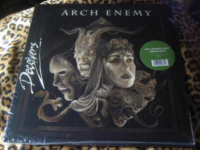 ARCH ENEMY decievers EMERALD VINYL LP 2022 PRESS bodom tranquility in flames - Image 1 of 3