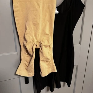 Lot of 2 3XL Shapewear: Body Wrap Shaper Shorts & MakeMeChic Full Body Shaper - Picture 1 of 19