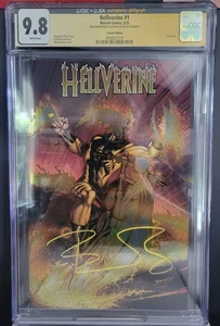 HELLVERINE #1 CVR B BAGLEY FOIL CGC 9.8 SGN BEN PERCY JSA AUTHENTICATED - Picture 1 of 1
