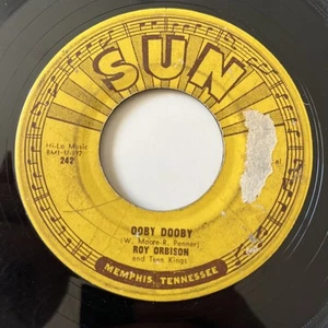 SUN 45: Roy Orbison  – Ooby Dooby / Go! Go! Go! 1956 ROCKABILLY Classic VG - Picture 1 of 5