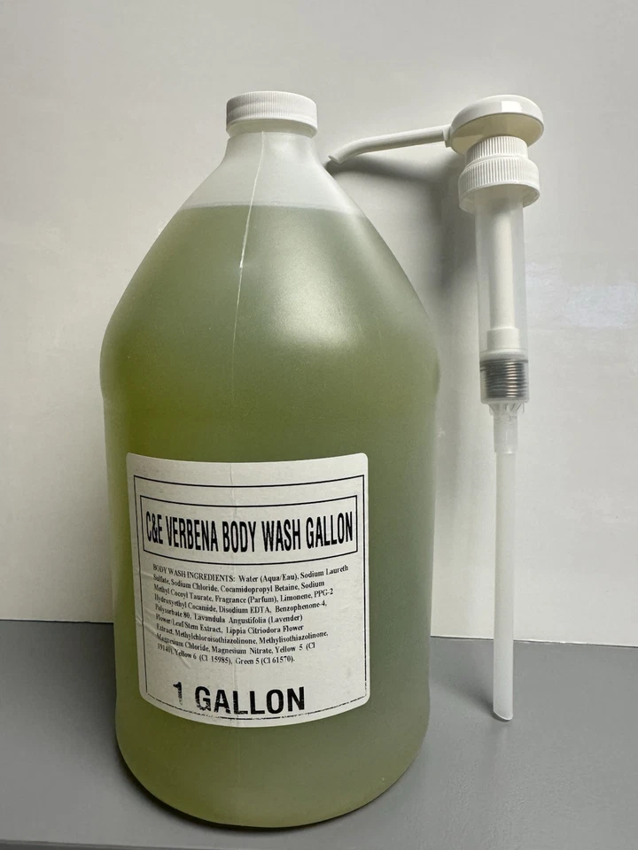 CRABTREE & EVELYN Verbena Lavender BODY WASH 1 GALLON PUMP Refill Commercial - Image 1 of 1