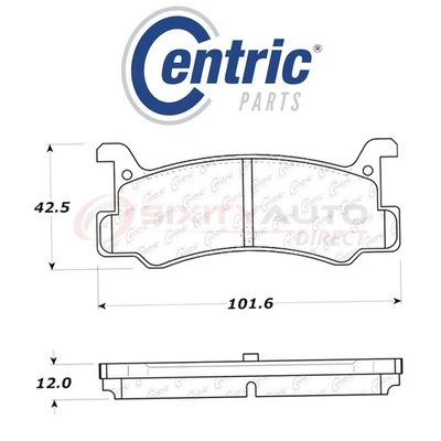 Centric C-TEK Metallic Disc Brake Pads for 1988-1989 Mazda 323 1.6L L4 - Kit ou - Imagem 1 de 4