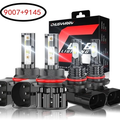 Combo de 6x faros LED altos/bajos para Nissan Murano 2003-2007 + bombillas antiniebla A Foto 1 de 4