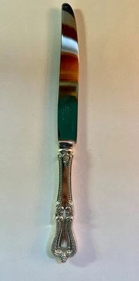 TOWLE 1895 СТАРЫЙ КОЛОНИАЛЬНЫЙ, ИЗ ЧИСТОГО СЕРЕБРА .925/1000 УЖИН НОЖ SS ЛЕЗВИЕ без моно - Изображение 1 из 4