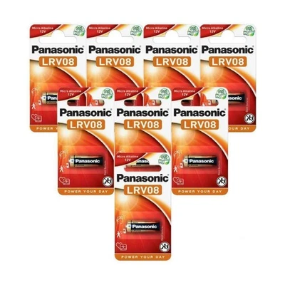 8x Panasonic Cell Power Alkaline 23A Lrv08 Mn21 Batteries 12V 23Ga E23A - Image 1 of 4