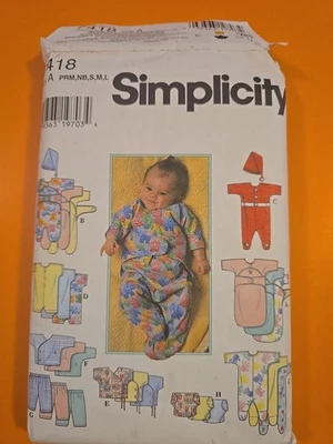 SIMPLICITY PATTERN 7418 BABIES' AND PREEMIES LAYETTE - Image 1 of 4