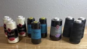 Maxi Lock Serger Thread 3000yds/Cone 100% Polyester Lot of 10 - Picture 1 of 8